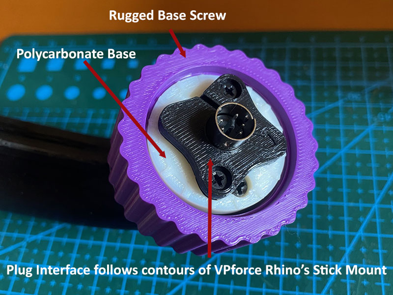 Joystick Extension for Rhino 100 x 100 CCW 0° rotation