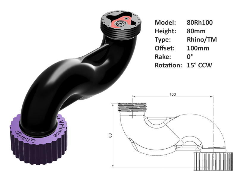 Joystick Extension for Rhino 80 x 100