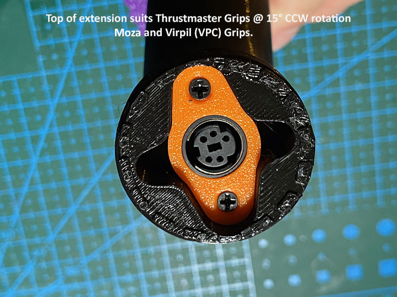 Custom Joystick Extension (TM, VPC and Moza grips)