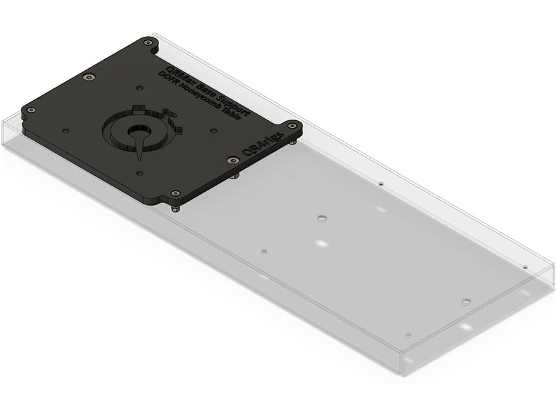 QRMax Base Support DOFR (on top of) Honeycomb Table Kit
