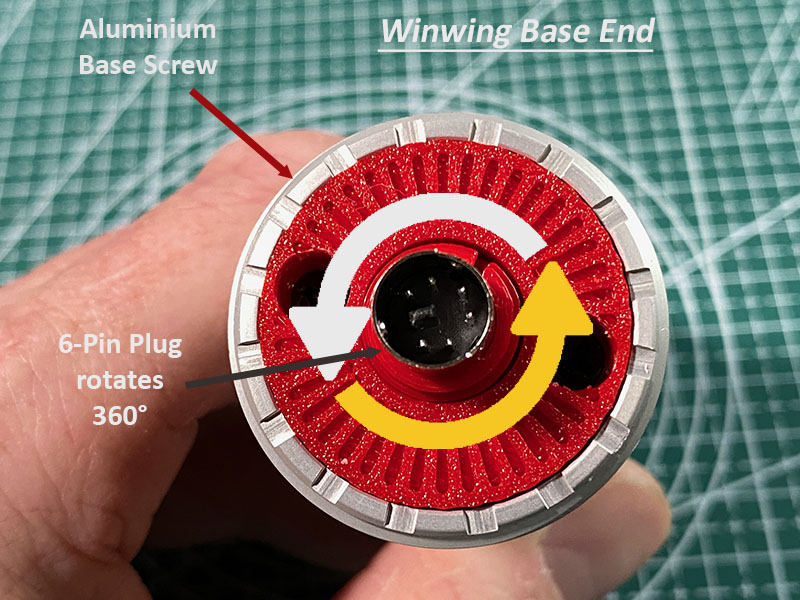 Winwing Base to Thrustmaster Grip Conversion Extension