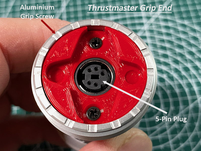Winwing Base to Thrustmaster Grip Conversion Extension