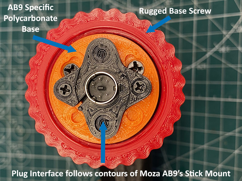 Joystick Extension for Moza AB9