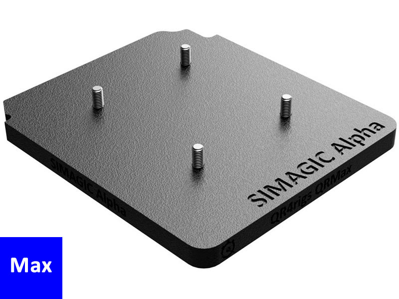 QRMax SIMAGIC Alpha / Ultimate Wheel Base Quick Release Plate