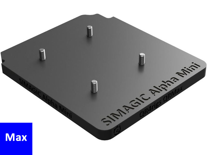 QRMax SIMAGIC Alpha Mini Wheel Base Quick Release Plate