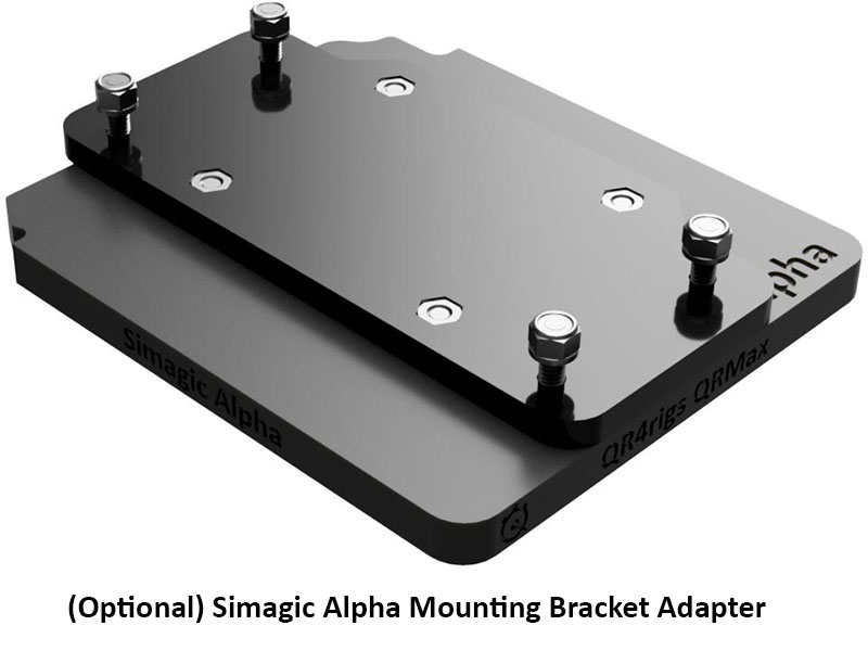 QRMax SIMAGIC Alpha / Ultimate Wheel Base Quick Release Plate - Click Image to Close