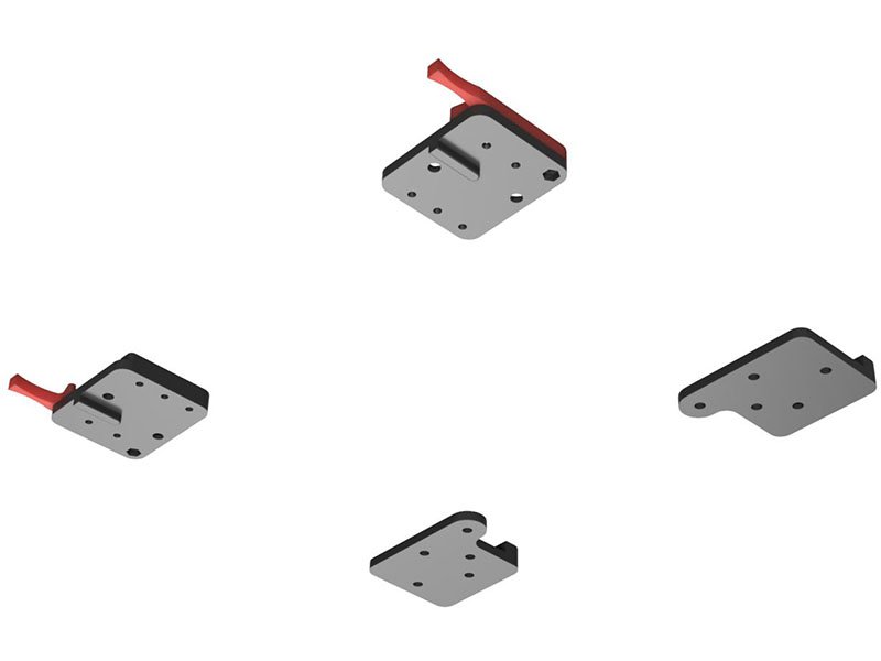 QRMin Quick Release Base Mount Sim-Lab Kit x4