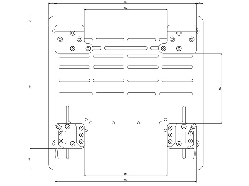 QRMin Quick Release Base Mount Sim-Lab Kit x4