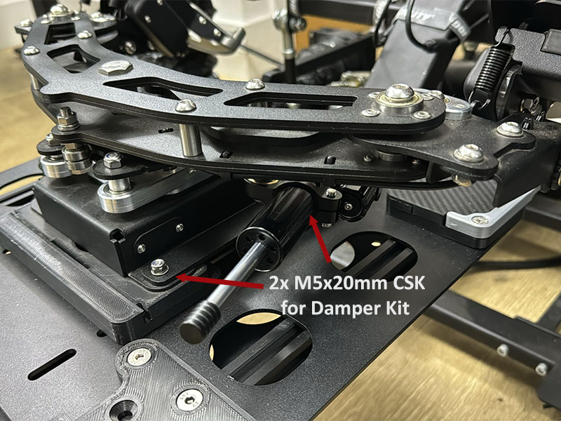 QRMin Virpil (VPC) Rudder Pedals Quick Release Plate Kit