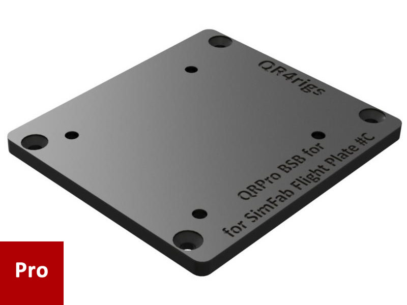 QRPro Base Support Bracket SimFab Flight Plate #C - Click Image to Close