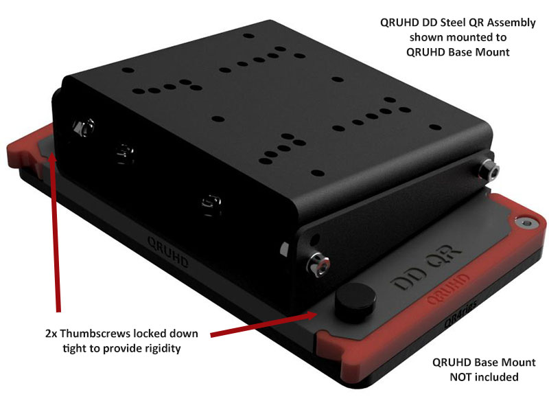 QRUHD DD Steel Quick Release Plate Kit