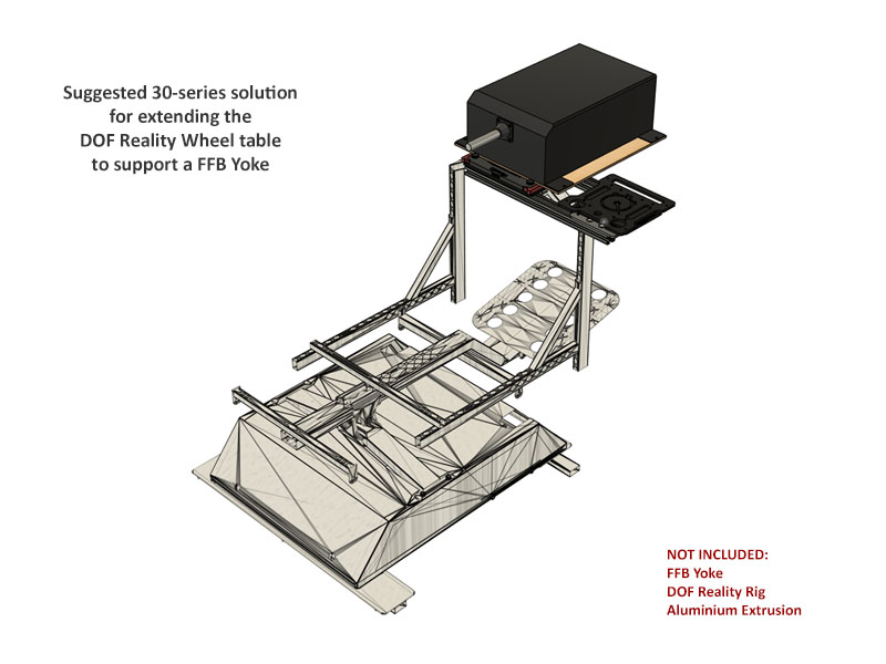 FFB Bundle Deal: QRUHD DOFR 30-Series Yoke & Throttle Kit (DIY)