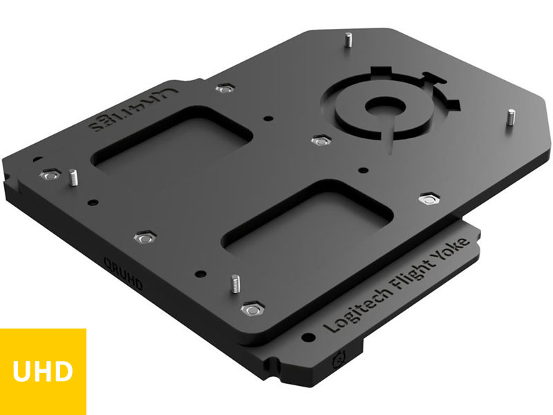 QRUHD Logitech/Saitek Pro Flight Yoke Quick Release Plate