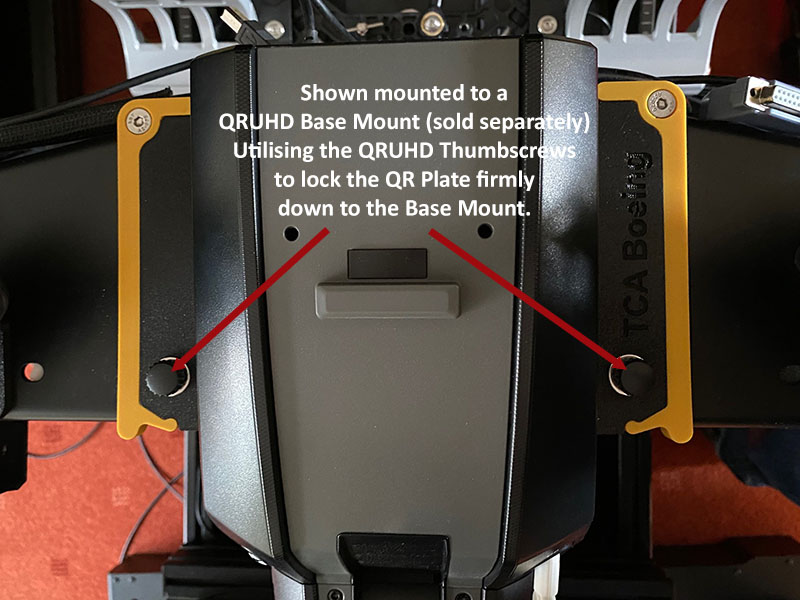 QRUHD Thrustmaster TCA Boeing Yoke Quick Release Plate Kit