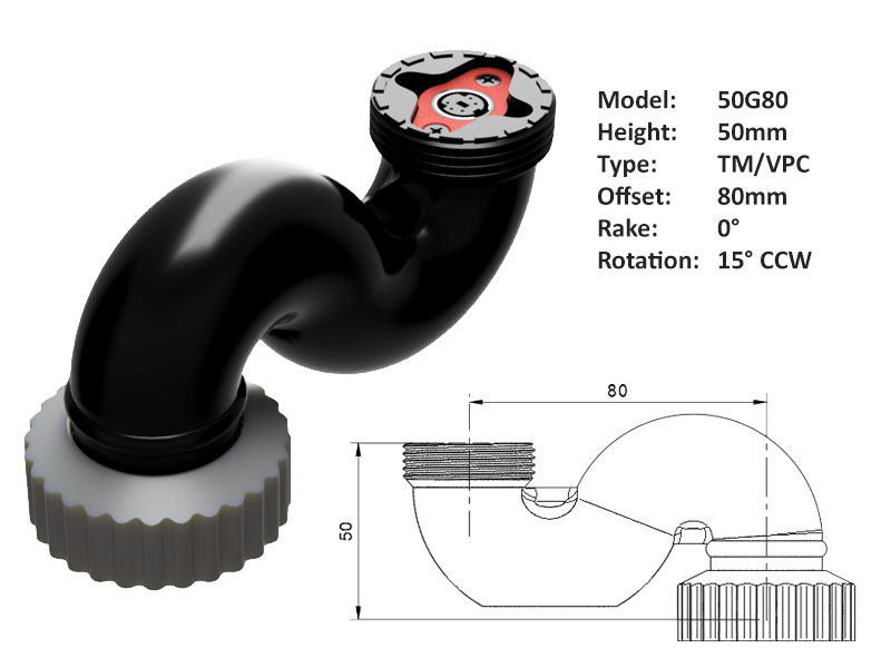 Joystick Extension for Thrustmaster and Virpil (VPC) 50 x 80