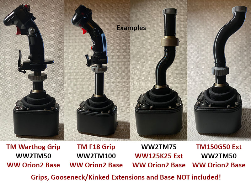Winwing Base to Thrustmaster Grip Conversion Extension - Click Image to Close