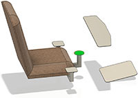 QRDee Centre Mounts (Seat)